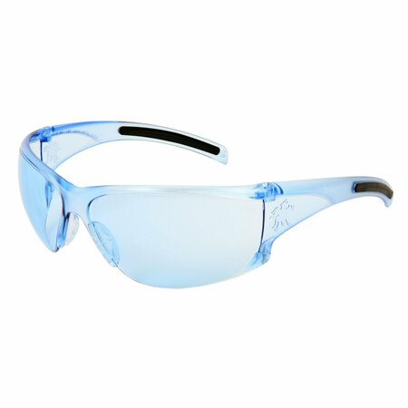 MCR SAFETY Glasses, HK1 Light Blue Lens, 12PK HK113